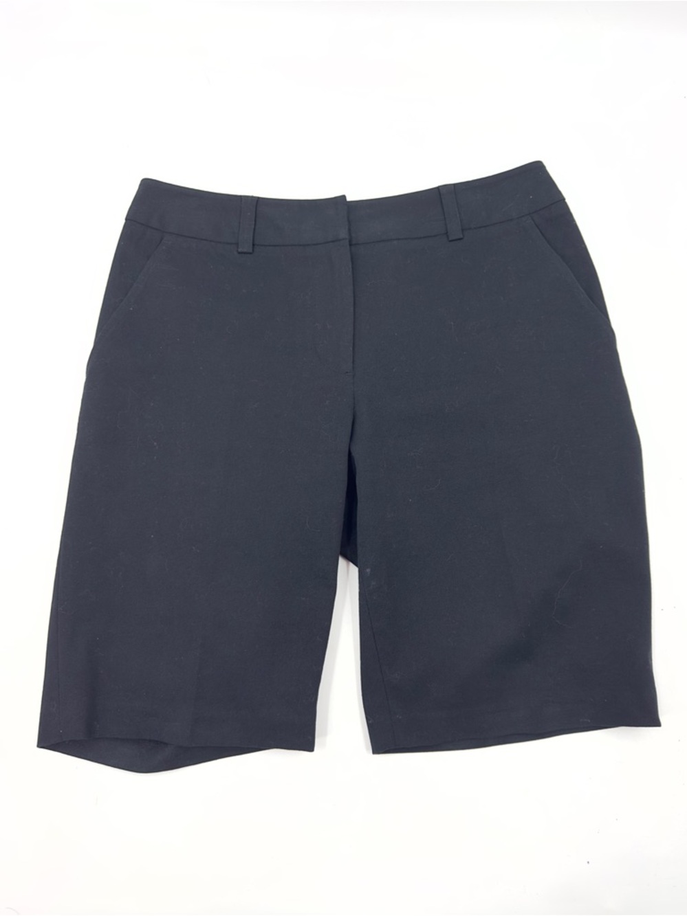 J McLaughlin Peggie Beach Shorts Womens Size 4 Bermuda Cotton Stretch Black